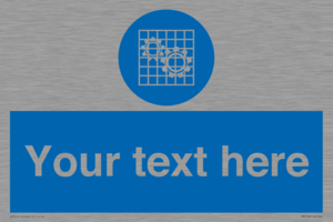 Custom Machine Guards Required Sign